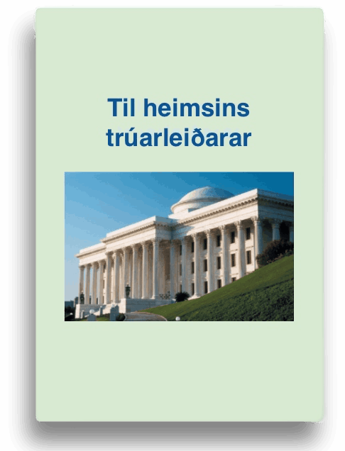 Til heimsins trúarleiðarar